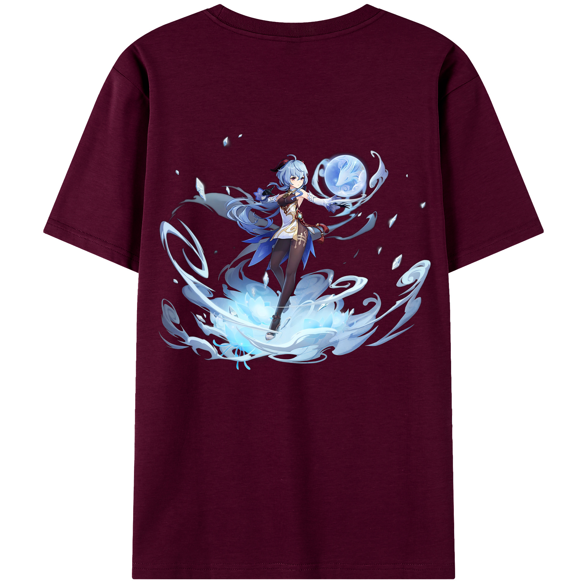 げんし神 甘雨 かんう genshin Ganyu レディース半袖Tシャツ(バックプリント)